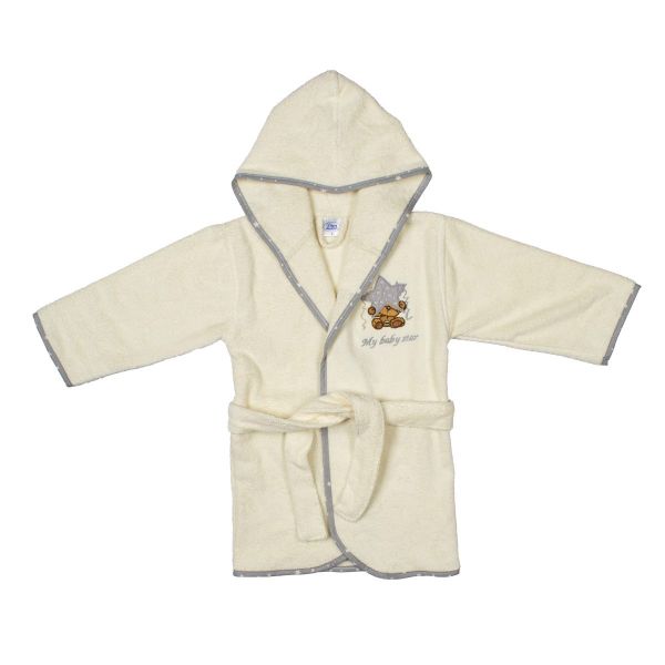 DIMcol ΜΠΟΥΡΝΟΥΖΙ bebe ΑΣΤΕΡΙ 129 SIZE:02 ΕΚΡΟΥ/ΓΚΡΙ Cotton 100%