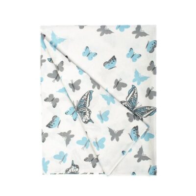 DIMcol ΠΑΝΑ ΧΑΣΕΣ bebe Butterfly 56 80Χ80 Sky blue Cotton 100% - Image 2
