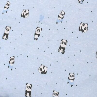 DIMcol ΠΑΝΑ ΧΑΣΕΣ bebe PANDA 110 80Χ80 Sky blue Cotton 100%