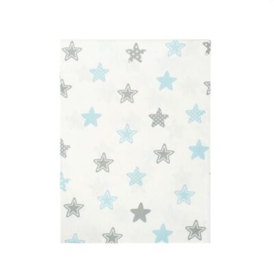 DIMcol ΠΑΝΑ ΧΑΣΕΣ bebe Star 104 80Χ80 Sky blue Cotton 100%