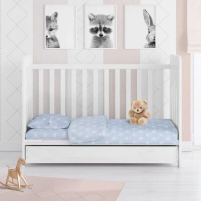 DIMcol ΠΑΠΛΩΜΑ ΕΜΠΡΙΜΕ bebe Star 33 120Χ160 ΣΙΕΛ Cotton 100% - Image 2
