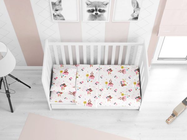 DIMcol ΠΑΠΛΩΜΑ ΕΜΠΡΙΜΕ bebe Κουκουβάγια 45 120Χ160 Cotton 100%