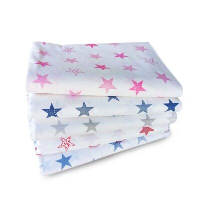 DIMcol ΣΕΝΤΟΝΙΑ ΕΜΠΡΙΜΕ ΣΕΤ 3 τεμ bebe Star 26 120Χ160 ΛΕΥΚΟ/ΚΟΚΚΙΝΟ Cotton 100% - Image 2