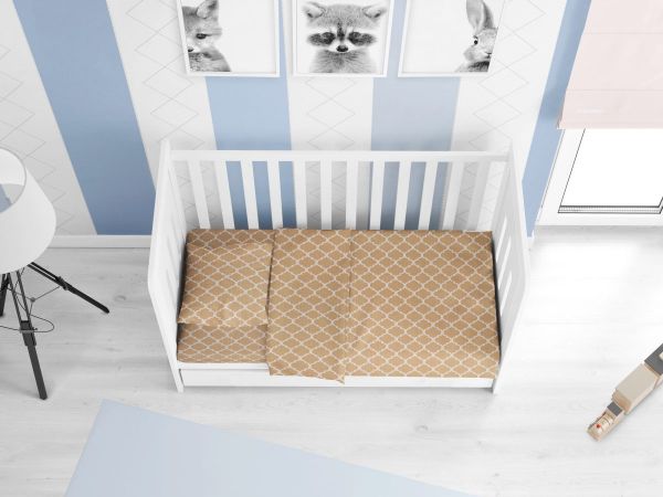 DIMcol ΣΕΝΤΟΝΙΑ ΕΜΠΡΙΜΕ ΣΕΤ 3 τεμ bebe Windows 150 120Χ160 Beige Cotton 100%