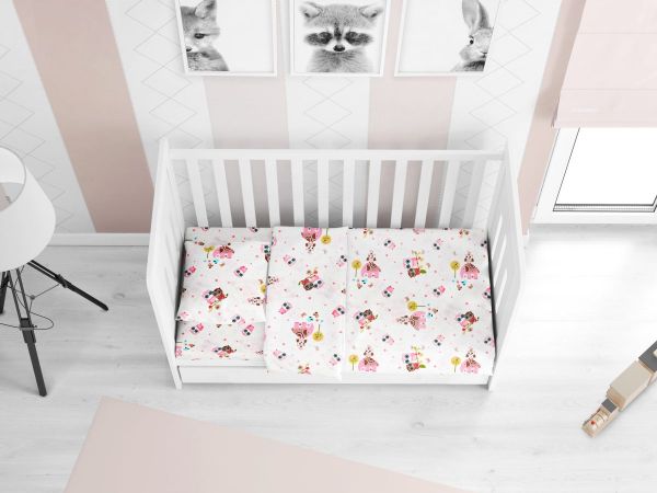 DIMcol ΣΕΝΤΟΝΙΑ ΕΜΠΡΙΜΕ ΣΕΤ 3 τεμ bebe Κουκουβάγια 45 120Χ160 Cotton 100%