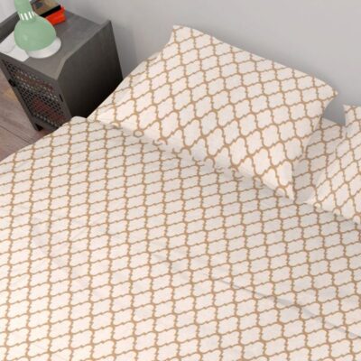 DIMcol ΠΑΠΛΩΜΑ ΕΜΠΡΙΜΕ Windows 151 160Χ240 White-Beige Cotton 100% - Image 2