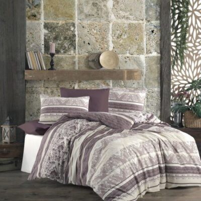 DIMcol ΠΑΠΛΩΜΑΤΟΘΗΚΗ ΕΜΠΡΙΜΕ  Ανδρομάχη 315 220Χ240 Brown Beige Cott/Pol 70/30