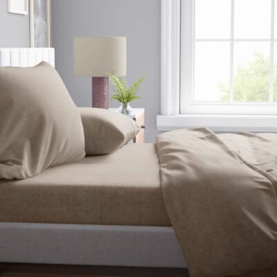 DIMcol ΠΑΠΛΩΜΑΤΟΘΗΚΗ  Μελανζέ 02 160Χ240 Golden Beige Cott/Pol 70/30