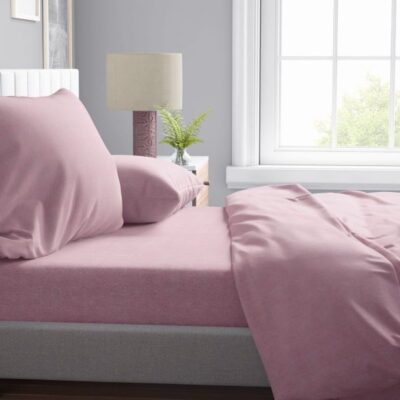 DIMcol ΠΑΠΛΩΜΑΤΟΘΗΚΗ  Μελανζέ 07 160Χ240 Pink Cott/Pol 70/30
