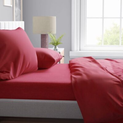 DIMcol ΠΑΠΛΩΜΑΤΟΘΗΚΗ  Μελανζέ 10 160Χ240 Red Cott/Pol 70/30