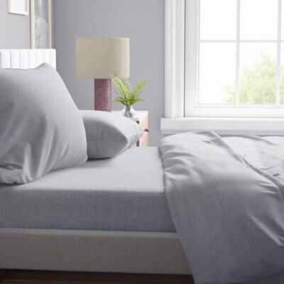 DIMcol ΠΑΠΛΩΜΑΤΟΘΗΚΗ  Μελανζέ 03 220Χ240 Grey Cott/Pol 70/30