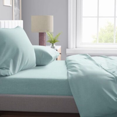 DIMcol ΠΑΠΛΩΜΑΤΟΘΗΚΗ  Μελανζέ 05 220Χ240 Light Green Cott/Pol 70/30