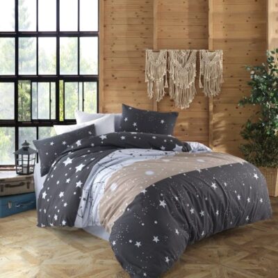 DIMcol ΣΕΝΤΟΝΙΑ ΕΜΠΡΙΜΕ ΣΕΤ 4 τεμ  Γαλαξίας 306 240Χ270 Dark grey Cott/Pol 70/30