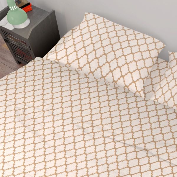 DIMcol ΣΕΝΤΟΝΙΑ ΕΜΠΡΙΜΕ ΣΕΤ 4 τεμ Windows 151 220Χ240 White-Beige Cotton 100% - Image 2