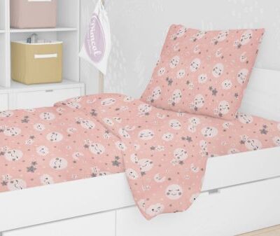 DIMcol ΠΑΠΛΩΜΑ ΕΜΠΡΙΜΕ kids Smile 82 160Χ240 Coral Cotton 100% - Image 2