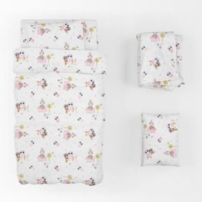 DIMcol ΠΑΠΛΩΜΑ ΕΜΠΡΙΜΕ kids Κουκουβάγια 45 160Χ240  Cotton 100% - Image 2
