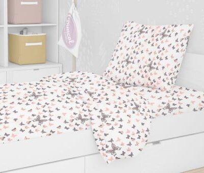 DIMcol ΠΑΠΛΩΜΑΤΟΘΗΚΗ ΕΜΠΡΙΜΕ kids Butterfly 61 160Χ240 Coral Cotton 100% - Image 2
