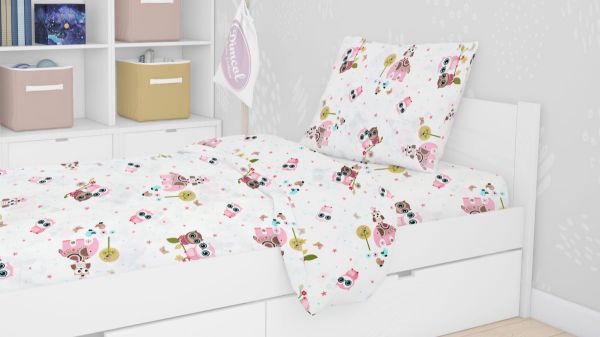 DIMcol ΠΑΠΛΩΜΑΤΟΘΗΚΗ ΕΜΠΡΙΜΕ kids Κουκουβάγια 45 160Χ240 Cotton 100% - Image 2