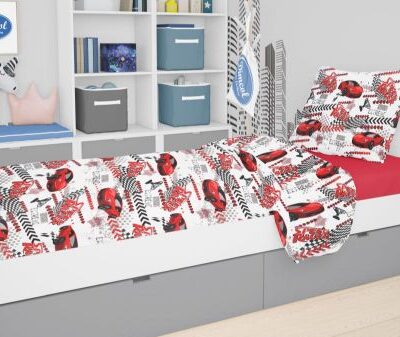 DIMcol ΣΕΝΤΟΝΙΑ ΕΜΠΡΙΜΕ ΣΕΤ 3 τεμ kids Speed Racer 290 160Χ240 Rotary Print Cott/Pol 70/30