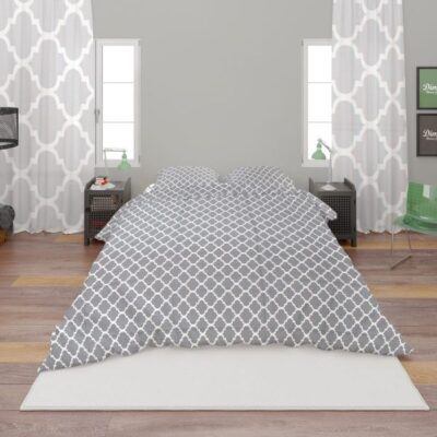 DIMcol ΣΕΝΤΟΝΙΑ ΕΜΠΡΙΜΕ ΣΕΤ 3 τεμ kids Windows Multi 137 160Χ240 Grey-White Cotton 100%
