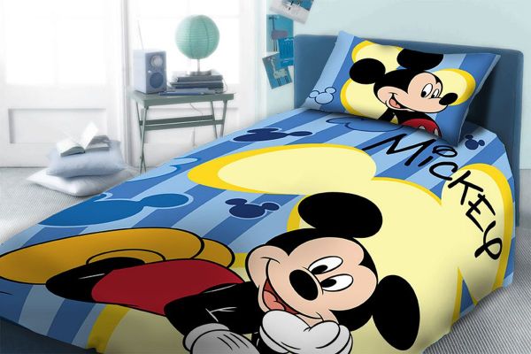 DISNEY DIMcol ΠΑΠΛΩΜΑΤΟΘΗΚΗ ΣΕΤ 2 τεμ DISNEY MICKEY 960 160Χ240 Digital Print Cotton 100%