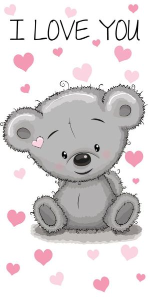 DISNEY DIMcol ΠΕΤΣΕΤΑ ΘΑΛΑΣΣΗΣ ΒΕΛΟΥΤΕ kids Teddy Bear 19 70X140 Digital Print Cotton 100%