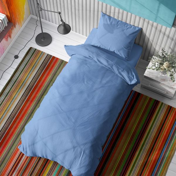 DIMcol ΠΑΠΛΩΜΑ Solid 498 160Χ240 Sky blue Cotton 100%