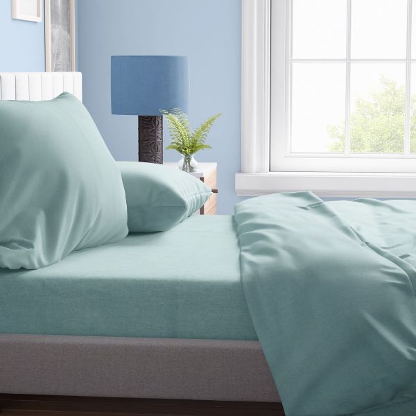 DIMcol ΠΑΠΛΩΜΑ Solid 497 220Χ240 Aqua Cotton 100%