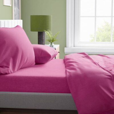 DIMcol ΠΑΠΛΩΜΑ Solid 499 220Χ240 Fuchsia Cotton 100%
