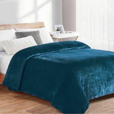 DIMcol ΚΟΥΒΕΡΤΑ CORAL FLEECE  Polyester 220Χ240 Μονόχρωμη 03 Petrol