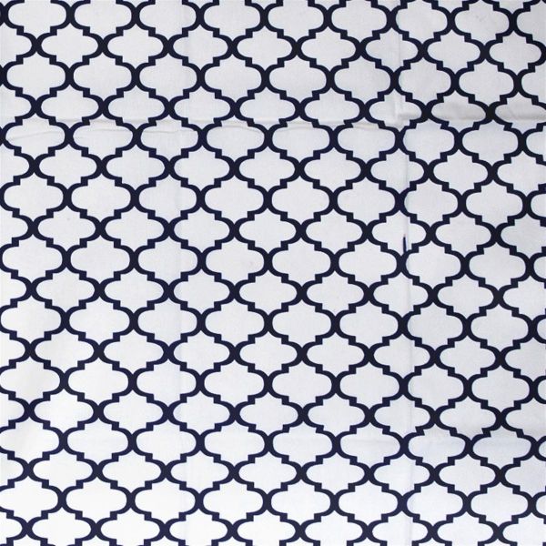 DIMcol ΠΑΝΑ ΧΑΣΕΣ bebe Windows 176 80X80 White-Dark blue Cotton 100%