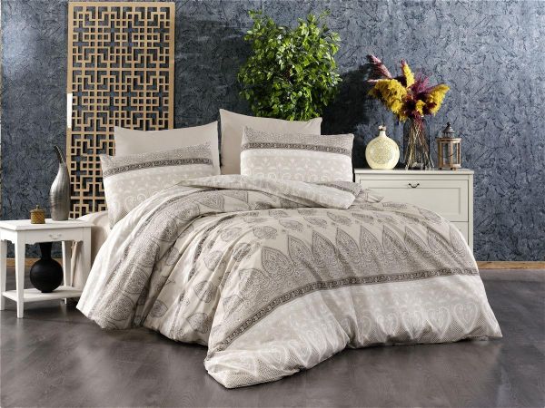DIMcol ΠΑΠΛΩΜΑ ΕΜΠΡΙΜΕ Ηλέκτρα 361 160Χ240 Beige Cott/Pol 70/30