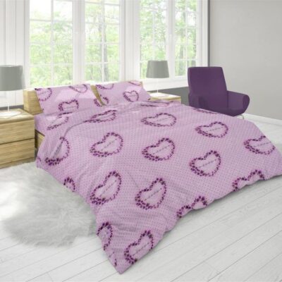 DIMcol ΠΑΠΛΩΜΑΤΟΘΗΚΗ ΕΜΠΡΙΜΕ Δανάη 285 220Χ240 Lila Flannel Cotton 100%