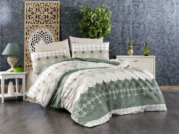 DIMcol ΣΕΝΤΟΝΙΑ ΕΜΠΡΙΜΕ ΣΕΤ 4 τεμ Αριάδνη 376 240Χ270 Olive Cott/Pol 70/30