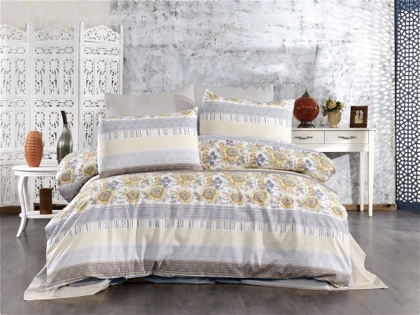 DIMcol ΣΕΝΤΟΝΙΑ ΕΜΠΡΙΜΕ ΣΕΤ 4 τεμ Ηλιαχτίδα 370 220Χ240 Grey-Beige Cott/Pol 70/30