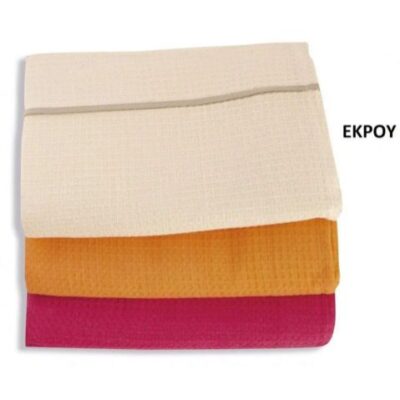 DIMcol ΚΟΥΒΕΡΤΑ ΠΙΚΕ 170X260 ΕΚΡΟΥ Cotton 100%