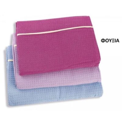 DIMcol ΚΟΥΒΕΡΤΑ ΠΙΚΕ 170X260 ΦΟΥΞΙΑ Cotton 100%
