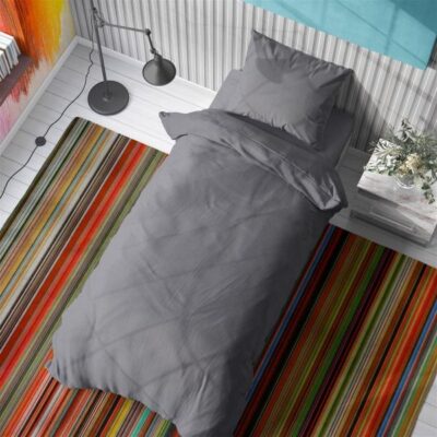 DIMcol ΠΑΠΛΩΜΑΤΟΘΗΚΗ Solid 495 160Χ240 Dark grey Cotton 100%