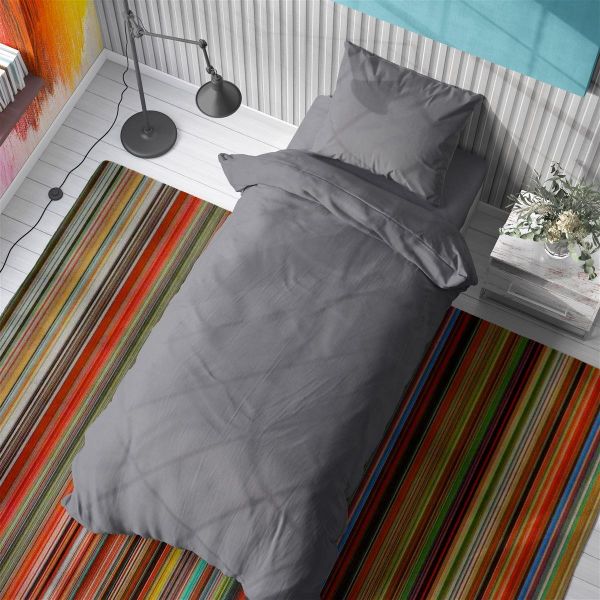 DIMcol ΠΑΠΛΩΜΑΤΟΘΗΚΗ Solid 495 160Χ240 Dark grey Cotton 100%