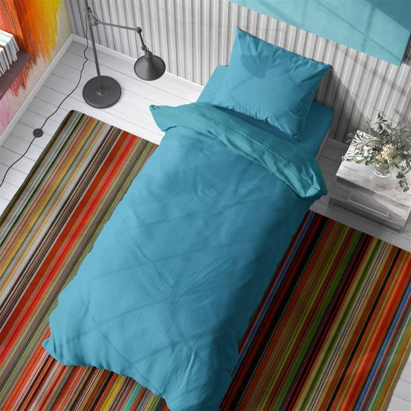 DIMcol ΠΑΠΛΩΜΑ Solid 493 160Χ240 Turquoise Cotton 100%
