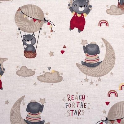 DIMcol ΠΑΝΑ ΧΑΣΕΣ bebe Reach the stars 190 80X80 Beige Cotton 100%