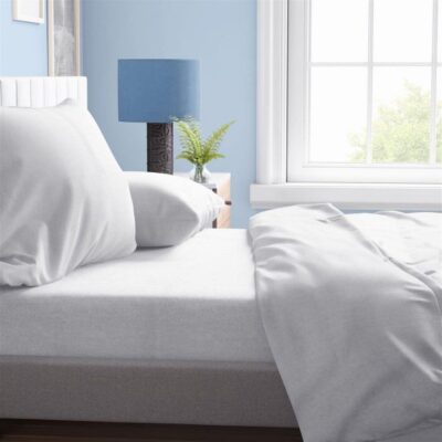 DIMcol ΠΑΠΛΩΜΑΤΟΘΗΚΗ Solid 491 220Χ240 White Cotton 100%