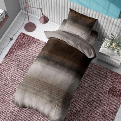 DIMcol ΠΑΠΛΩΜΑΤΟΘΗΚΗ ΕΜΠΡΙΜΕ  Hor.Stripes 01 160Χ240  Flannel cotton 100% - Image 2