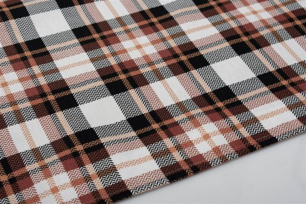 DIMcol ΤΡΑΠΕΖΟΜΑΝΤΗΛΟ ΑΛΕΚΙΑΣΤΟ 140X180 Tartan 492 Orange Cott/Pol 70/30 - Image 2