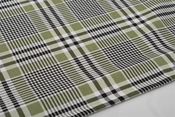 DIMcol ΤΡΑΠΕΖΟΜΑΝΤΗΛΟ ΑΛΕΚΙΑΣΤΟ 140X180 Tartan 495 Grey-Green Cott/Pol 70/30 - Image 2