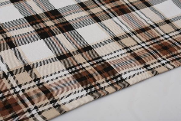 DIMcol ΤΡΑΠΕΖΟΜΑΝΤΗΛΟ ΑΛΕΚΙΑΣΤΟ 140X180 Tartan 491 Beige Cott/Pol 70/30 - Image 2