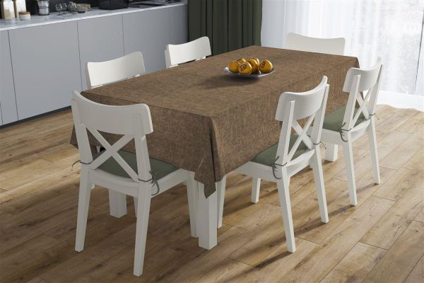 DIMcol ΤΡΑΠΕΖΟΜΑΝΤΗΛΟ ΑΛΕΚΙΑΣΤΟ 140X180 Panama Brown Cott/Pol 70/30