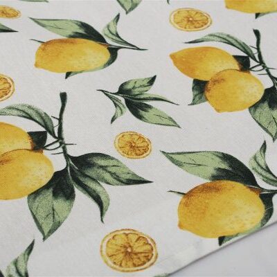 DIMcol ΤΡΑΠΕΖΟΜΑΝΤΗΛΟ ΑΛΕΚΙΑΣΤΟ 140X180 Lemon 457 White-Yellow Cott/Pol 70/30 - Image 2