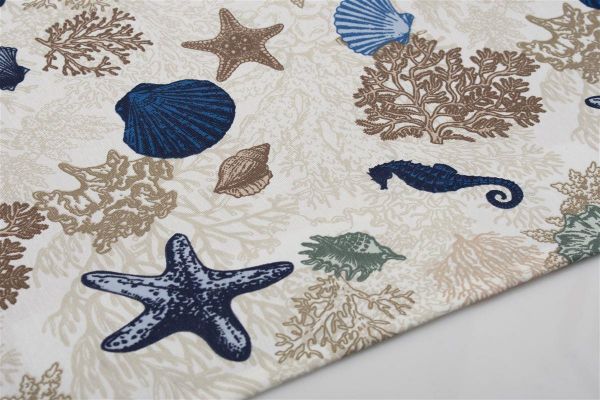 DIMcol ΤΡΑΠΕΖΟΜΑΝΤΗΛΟ ΑΛΕΚΙΑΣΤΟ 140X180 Coral Reef 475 Ecru Cott/Pol 70/30 - Image 2