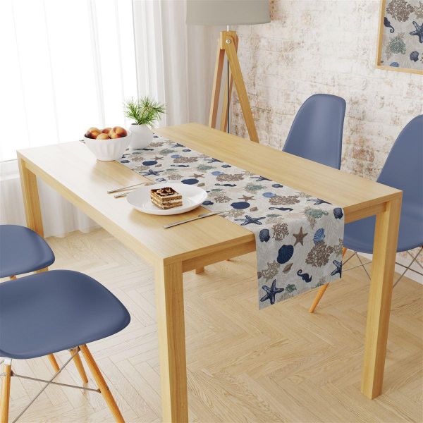 DIMcol ΤΡΑΒΕΡΣΑ ΑΛΕΚΙΑΣΤΗ 40X180 Coral Reef 475 Ecru Cott/Pol 70/30 - Image 2